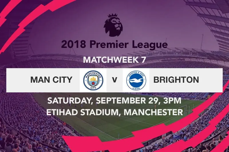 Manchester City vs. Brighton & Hove Albion total goal tips – EPL odds