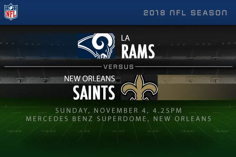 LA Rams vs. New Orleans Saints NFL coverage tips & winning odds