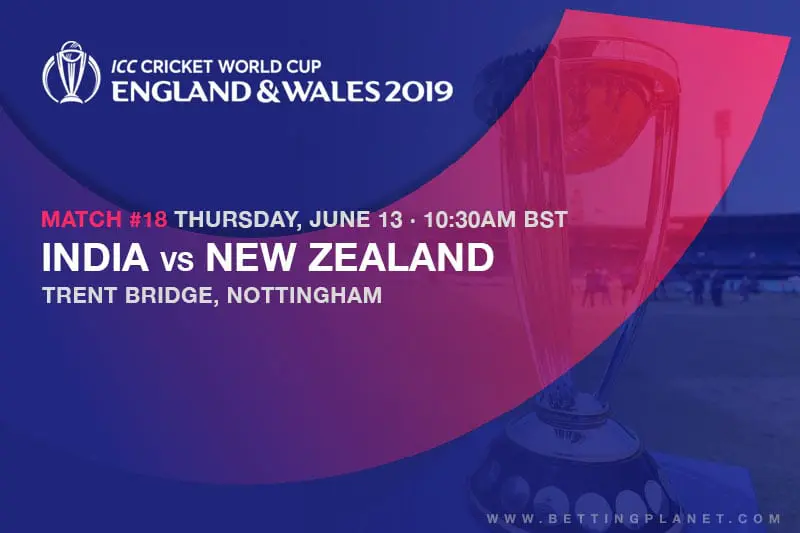 2019 Cricket World Cup betting tips – India vs New Zealand