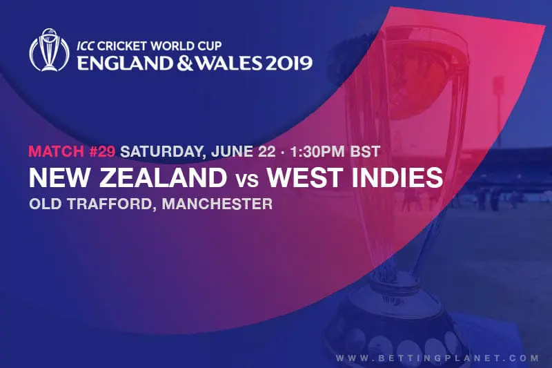 2019 Cricket World Cup odds – New Zealand vs West Indies