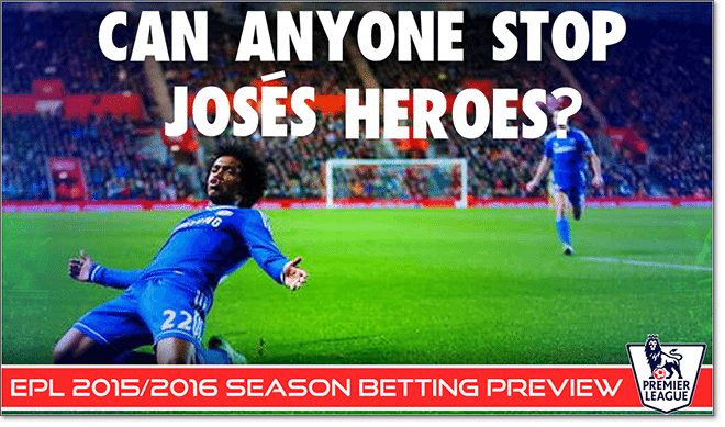 2015/16 EPL outright title winner betting and odds